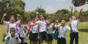 Bolivia Kids Jumping