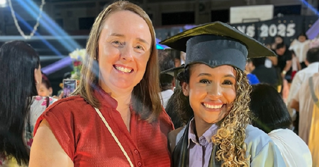 Cathy Trentini de Guevara with Fatima a HOH Graduate