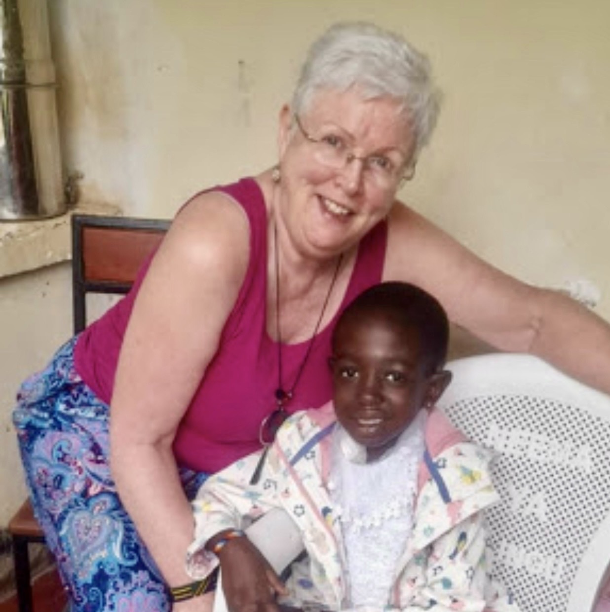 Sponsor Edel with Neema in Tanzania
